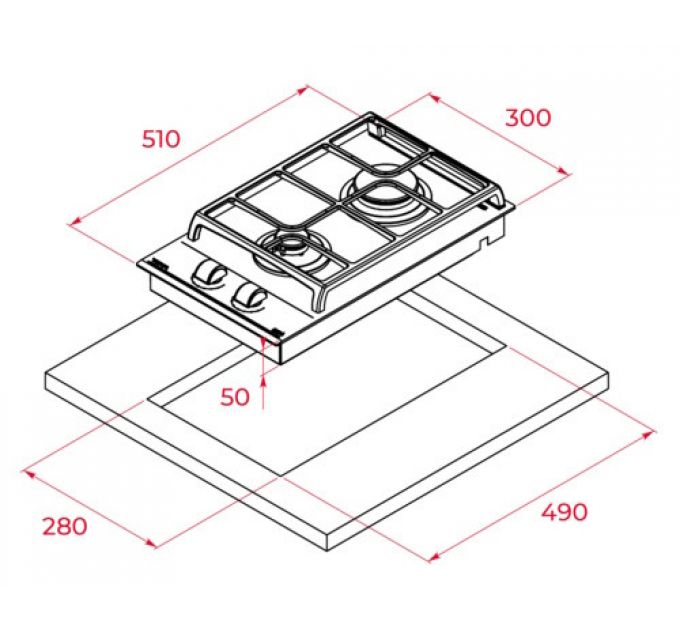 Варочная панель Teka GZC 32300 XBN BLACK (112570018) газовая