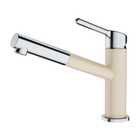 Смеситель Franke Orbit с выдвижным шлангом, хром/бежевый (115.0623.136)