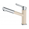 Смеситель Franke Orbit с выдвижным шлангом, хром/бежевый (115.0623.136)