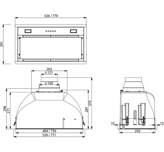 Вытяжка Falmec BUILT-IN 70 MAX EVO