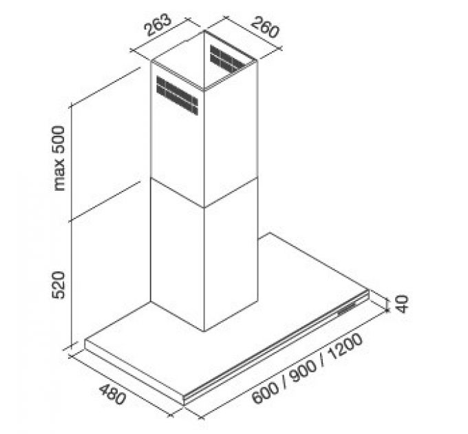 Вытяжка Falmec LUMEN STEEL 120