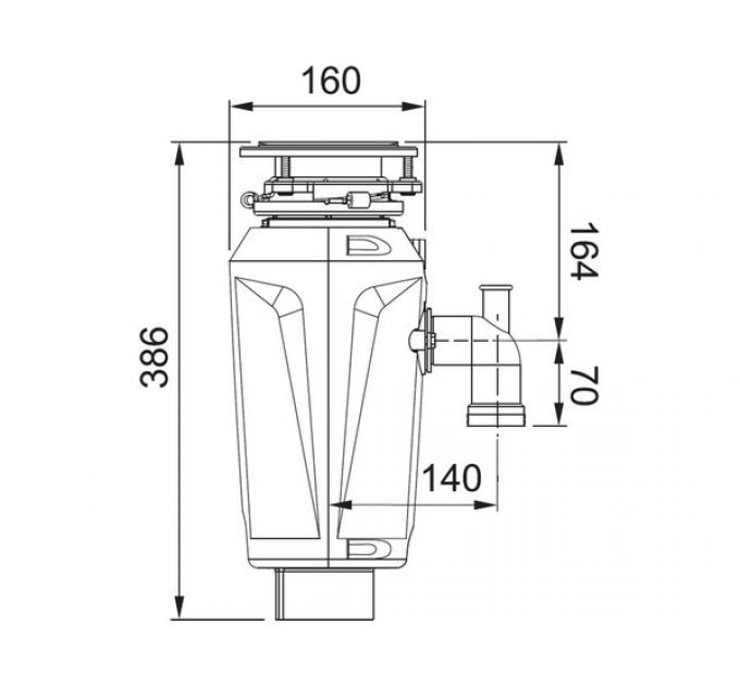 Измельчитель пищевых отходов Franke SLIM 125