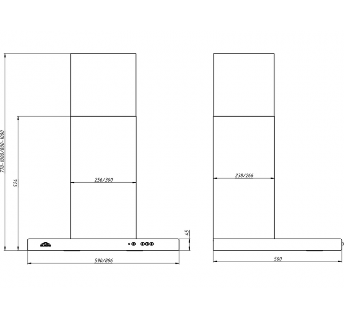 Вытяжка Elikor Квадра 90П-650-К3Д топленое молоко