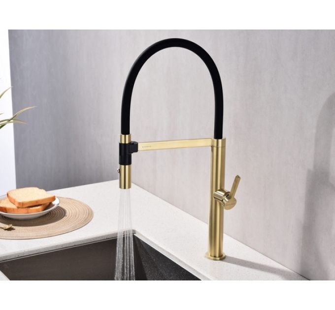 Смеситель Paulmark Leader Le214101-LG (SBG), светлое золото