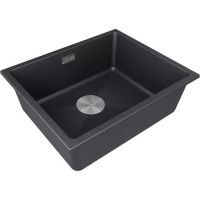 Мойка Paulmark Lumi 55uni LU55-BL, черный гранит