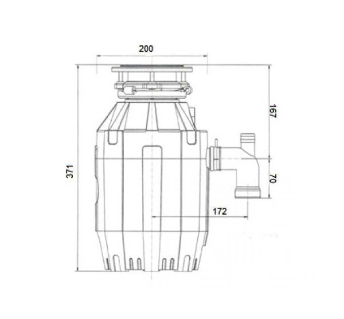 Измельчитель пищевых отходов BoneCrusher 910