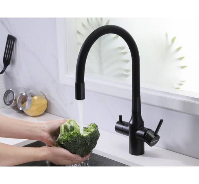 Смеситель Paulmark Salix Sa213419-BLM (418), черный