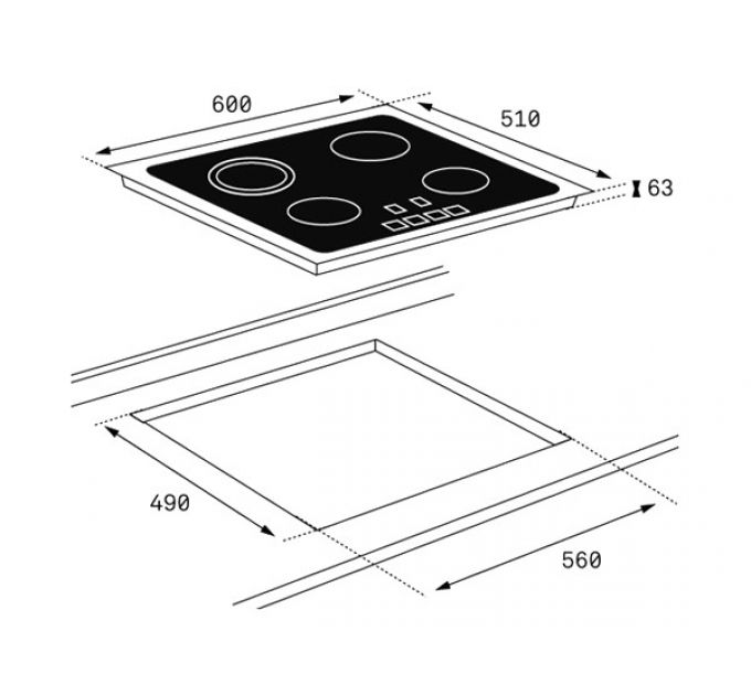 Варочная панель Teka TZ 6420 (40239020) электрическая