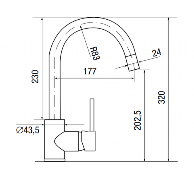 Смеситель Longran Logic LM2101 - 93 Marone