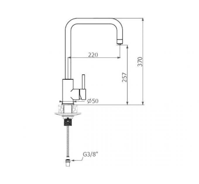 Смеситель Alveus DUAL G55 BEIGE