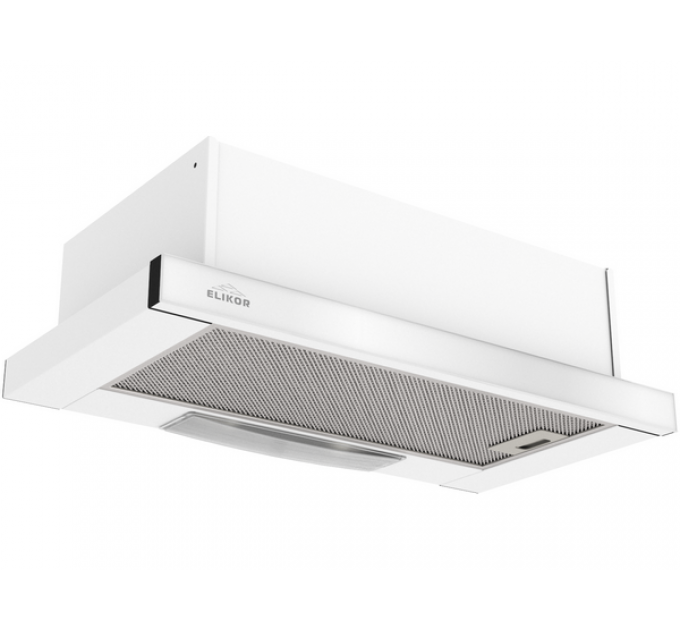 Вытяжка Elikor Интегра GLASS 60П-400-В2Л белый/стекло белое