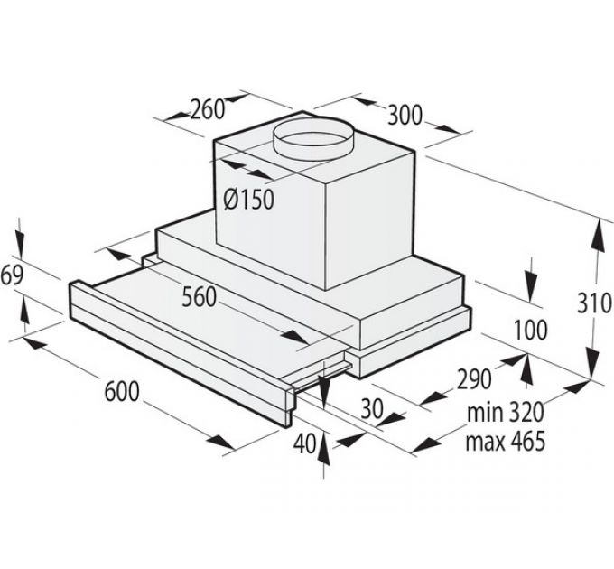 Вытяжка Gorenje BHP643ORAW