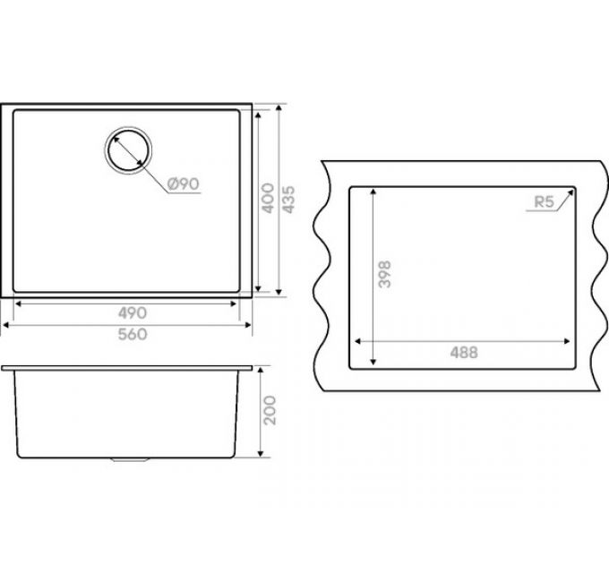 Мойка Kuchenstern SUB 60 белый