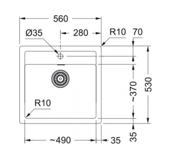 Мойка Franke SID 610, оникс (114.0443.344)