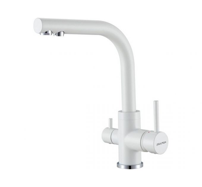Смеситель Paulmark Essen Es213011-WH (431TW), белый матовый