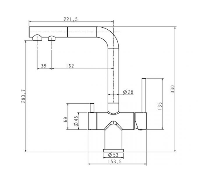 Смеситель Paulmark Serpentine Se213222-WH (431), белый матовый