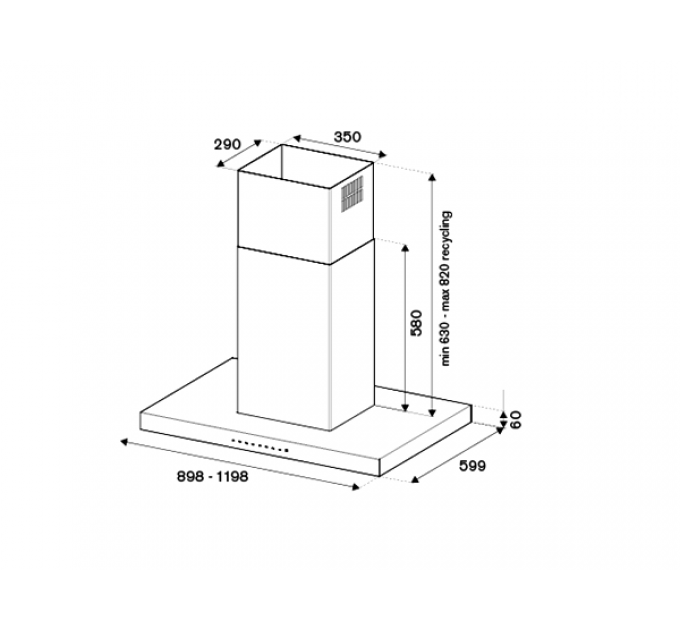 Вытяжка Bertazzoni KTI90PRO1XA