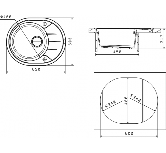 Мойка Florentina Родос 620 капучино