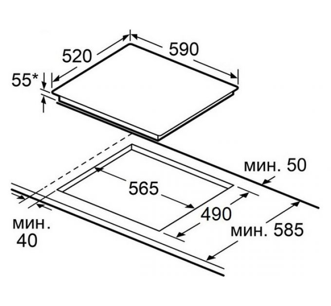 Варочная панель MAUNFELD AVI6043SBK индукционная