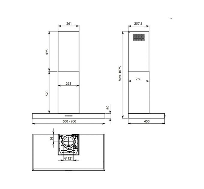 Вытяжка Falmec MERCURIO EVO 60