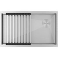 Мойка Paulmark Next-pro 74 uni PM707445-BS, брашированная нерж. сталь