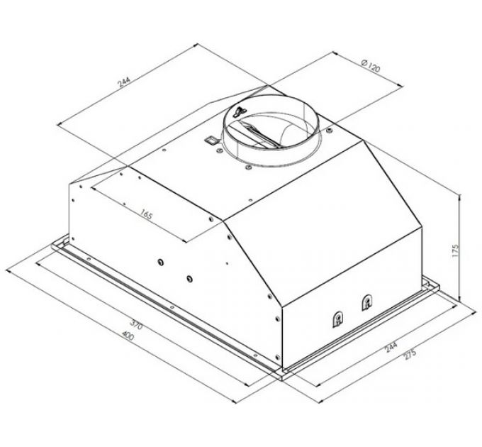 Вытяжка KRONA KATE 400 white PB