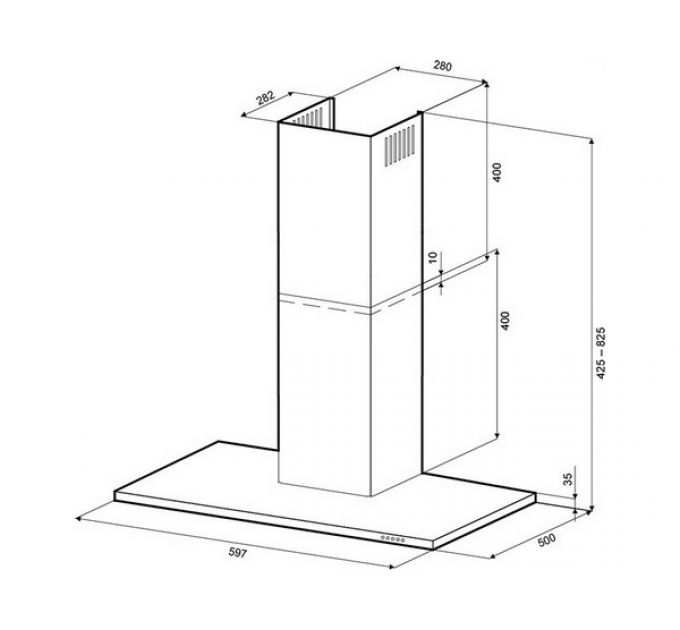 Вытяжка KRONA RINA 600 black PB