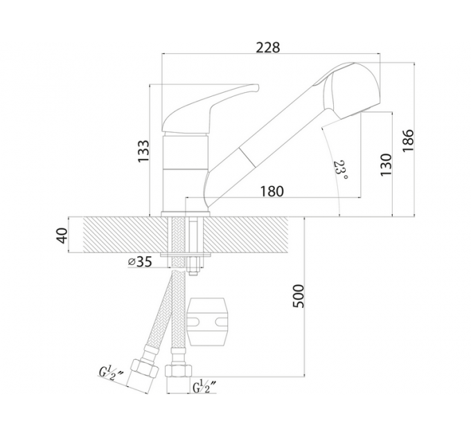 Смеситель Florentina Сигма жасмин