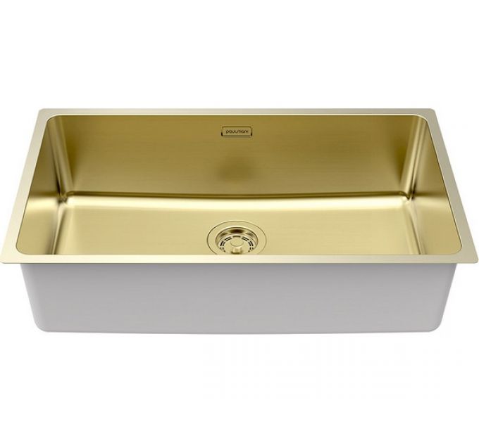 Мойка Paulmark Yuni 76 uni YU76-LG, светлое золото