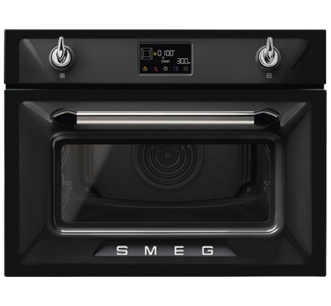 Духовой шкаф SMEG SO4902M1N компактный с СВЧ