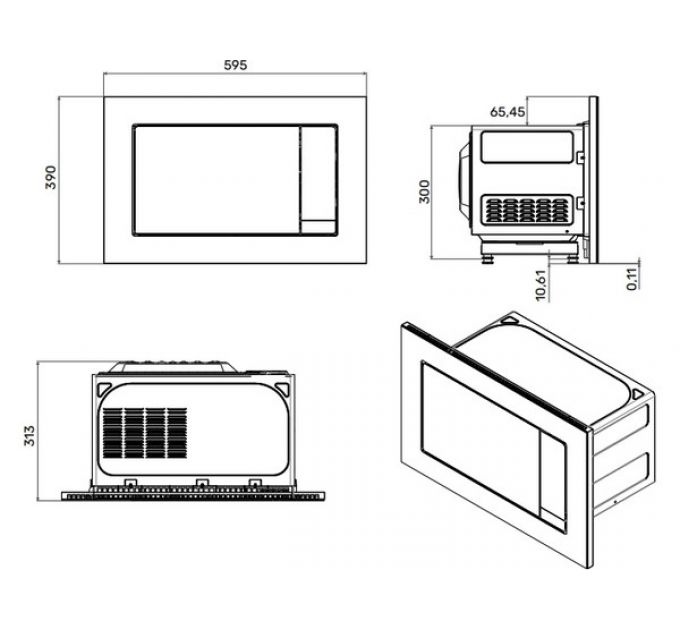 СВЧ-печь Kuppersberg HMW 622 B встраиваемая