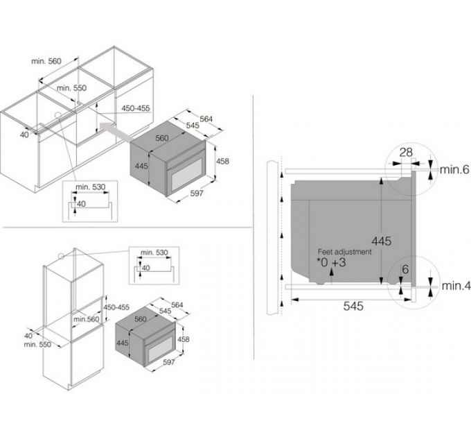 Духовой шкаф ASKO OCM64BSH компактный с СВЧ