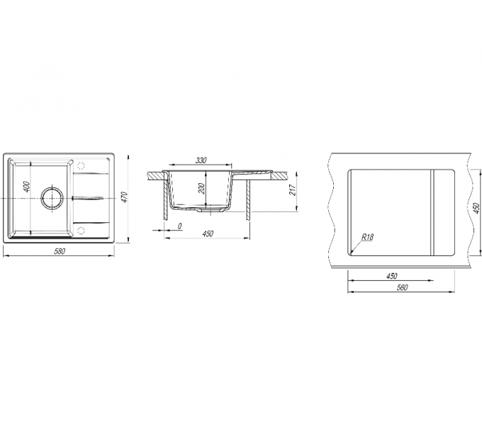Мойка Dr.Gans НИКА 580 терракота