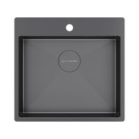 Мойка Kuchenstern WERK 60 вороненая сталь