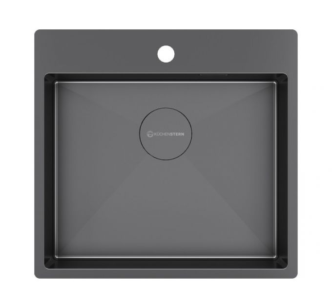 Мойка Kuchenstern WERK 60 вороненая сталь