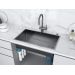 Мойка Paulmark Next-skew 74 uni PM887444-GM, вороненая сталь