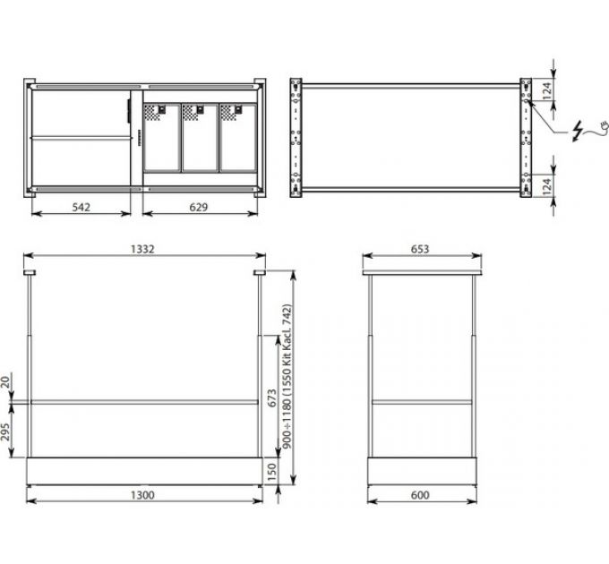 Вытяжка Falmec SPAZIO 130 NERO