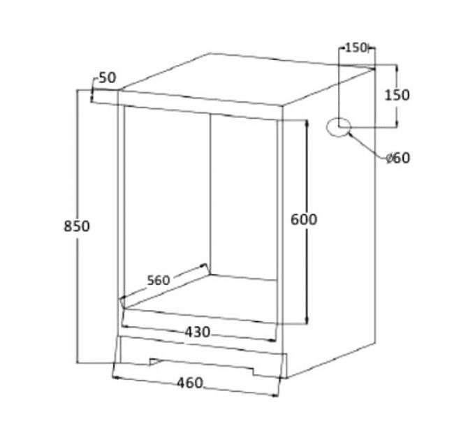 Духовой шкаф MEFERI MEO454BK LIGHT