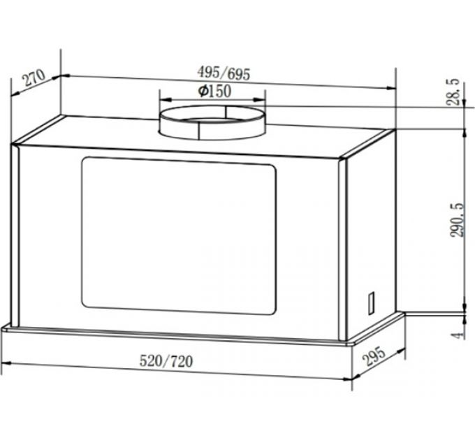 Вытяжка Faber ARIA WH 72 (305.0702.960)
