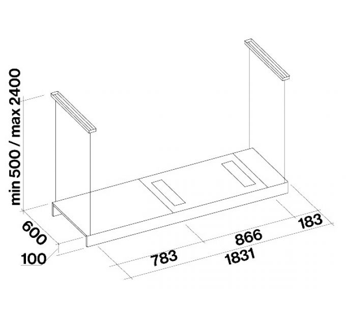 Вытяжка Falmec LIGHT BRONZE 180