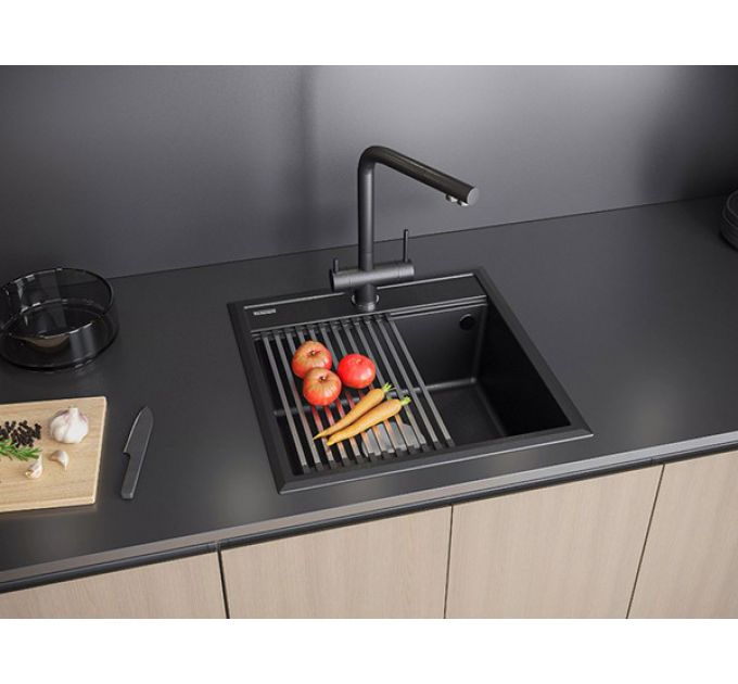 Мойка Paulmark Stepia 60 PM115951-BLM, черный