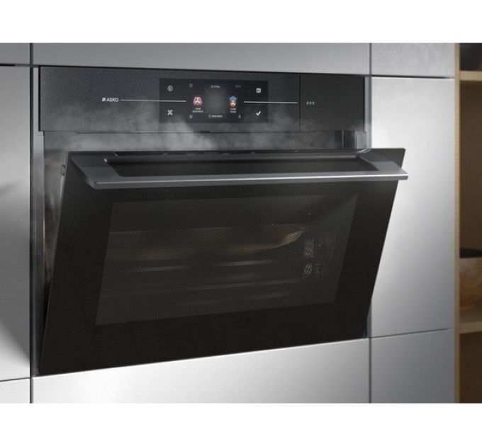 Духовой шкаф ASKO OCSM8478G компактный с паром и СВЧ