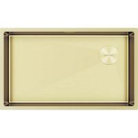 Мойка Paulmark Next-skew 74 uni PM887444-LG, светлое золото