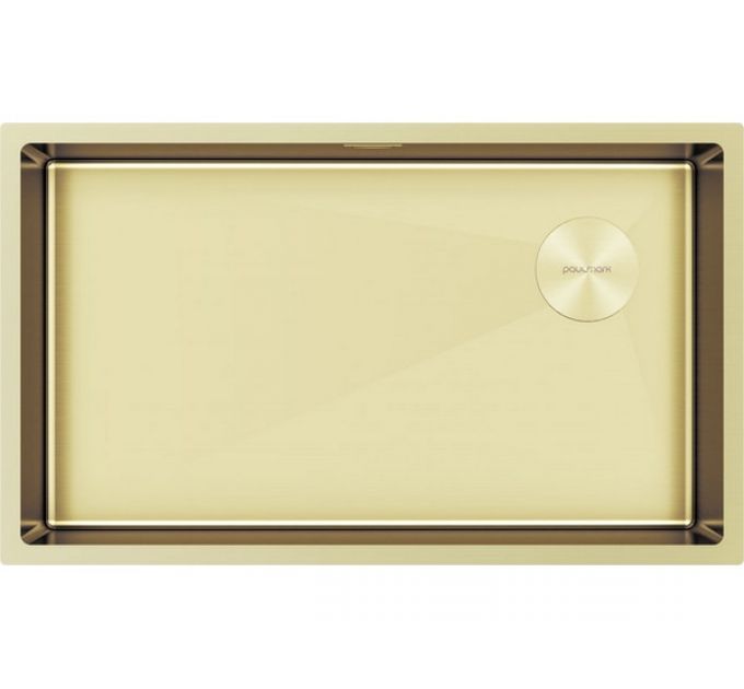 Мойка Paulmark Next-skew 74 uni PM887444-LG, светлое золото