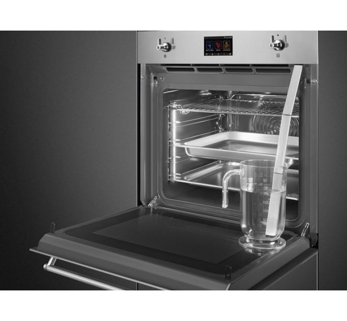 Духовой шкаф SMEG SO6303APX с паром и СВЧ