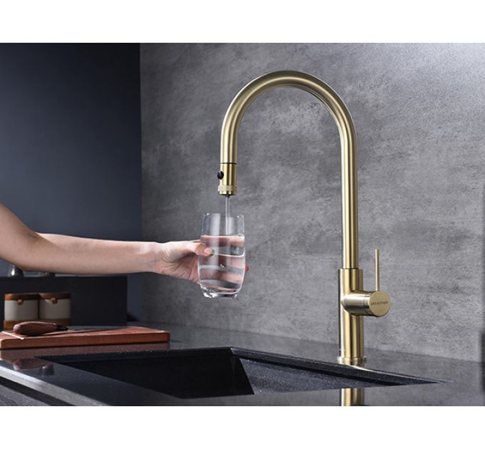 Смеситель Paulmark Galant Ga213077-LG (SBG), светлое золото