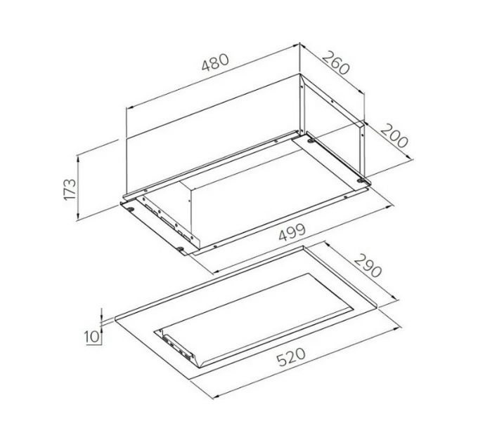Вытяжка MEFERI INBOX52BK SENSOR COMFORT