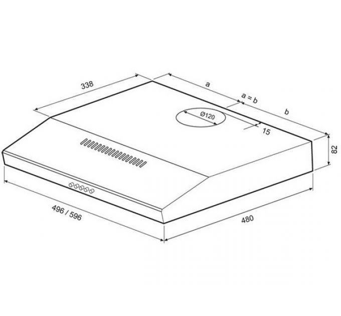 Вытяжка KRONA ERMINA 600 white PB
