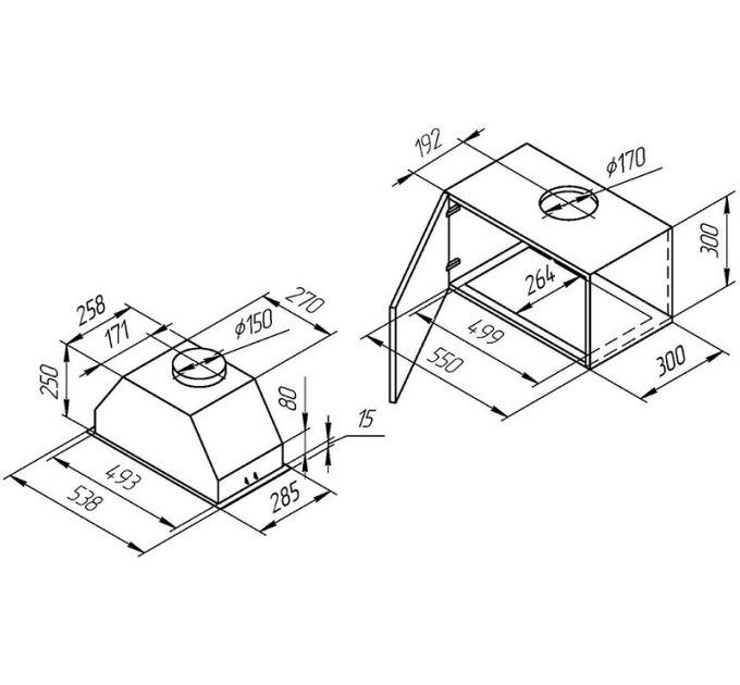 Вытяжка Kuppersberg INBOX 54 B