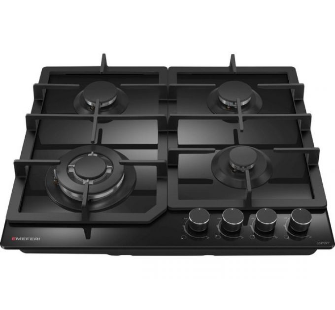 Варочная панель MEFERI MGH604BK GLASS COMFORT газовая